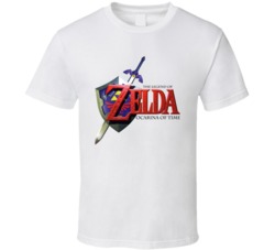 The Legend Of Zelda Orcarina Of Time Nintendo 64 N64 Video Game Fan Cool T Shirt 37456809