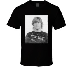 Kurt Cobain Retro Celebrity Mugshot T Shirt 37772892