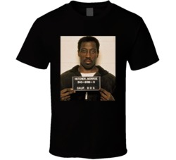 Wesley Snipes Celebrity Movie Star Mugshot T Shirt 37772904
