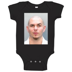 Armando C Perez Mugshot Pitbull Music Fan Baby One Piece 37772964