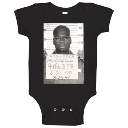 Curtis Jackson Mugshot Cool Rapper Fan Baby One Piece 37772965