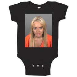 Lindsay Lohan Mugshot Actress Fan Baby One Piece 37772969