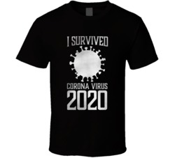 I Survived Virus 2020 Distressed Look T Shirt 37773348