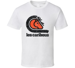 Quebec Caribou National Lacrosse League Retro Team Logo T Shirt 37773513