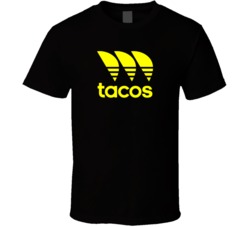 Tacos Funny Adidas Parody Logo Foodie Food Fan T Shirt 37833864