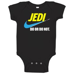 Jedi Star Wars Swoosh Mashup Sci Fi Fan Baby Baby One Piece 37833913