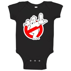 Ghostbuster Rude Gesture Middle Finger Funny Fan Baby Baby One Piece 37833927