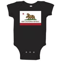 New California Republic Flag Fallout Video Game Fan Baby Baby One Piece 37833931