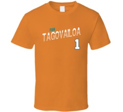 Tua Tagovailoa 1 Favorite Player Miami Football Fan T Shirt 38348954