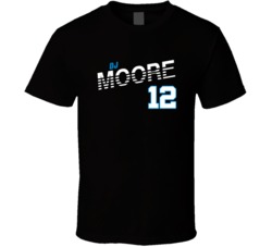 Dj Moore 12 Favorite Player Carolina Football Fan T Shirt 38354906