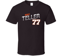 Wyatt Teller 77 Favorite Player Cleveland Football Fan T Shirt 38355015