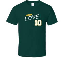 Jordan Love 10 Favorite Player Green Bay Football Fan T Shirt 38356305