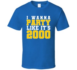 I Wanna Party Like Its 2000 St. Louis Football Champions T Shirt 38416982