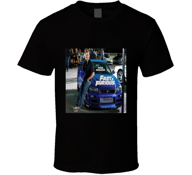 Paul Walker car 2 T Shirt