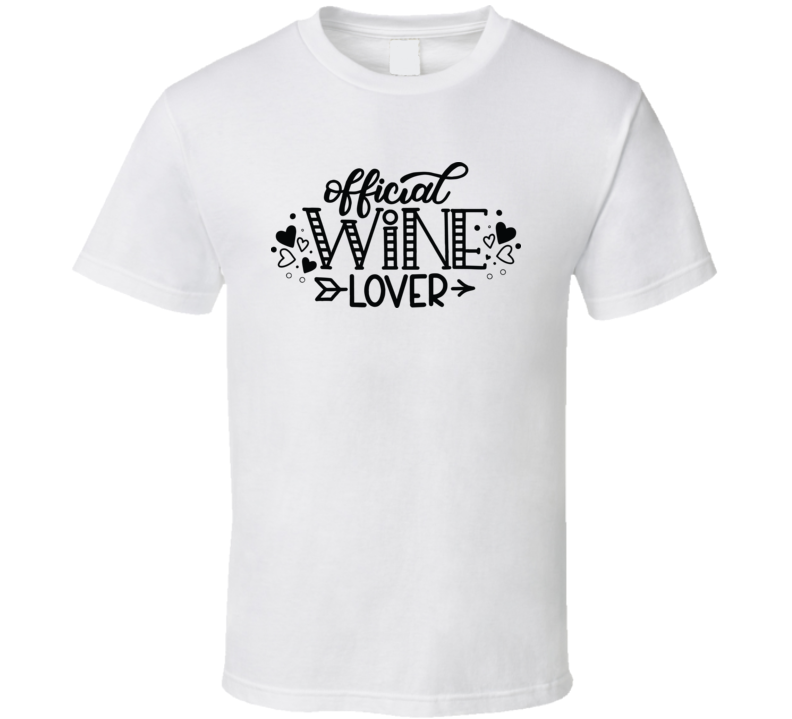 Official Wine Lover T Shirt Official Wine Lover T Shirt