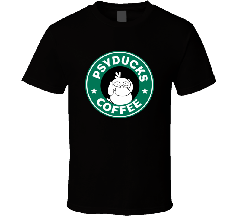 Psyducks Coffee Pokemon Go Video Game Starbucks Inspired Funny T Shirt