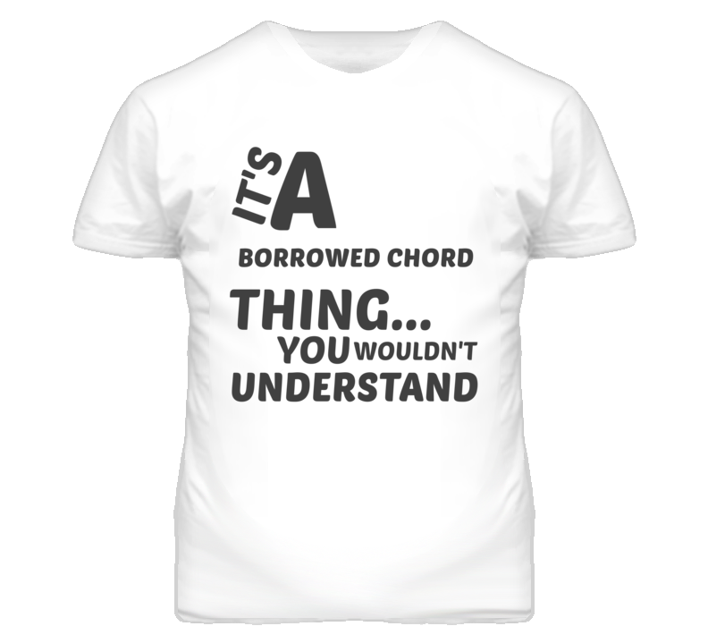 Borrowed Chord Thing You Wouldnt Understand Music T Shirt