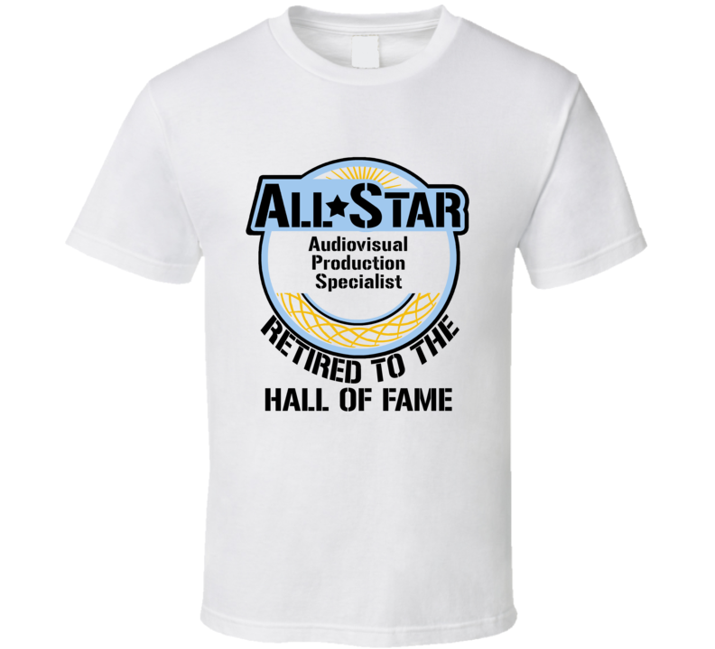 Retired Audiovisual Production Specialist All Star Occupation T Shirt