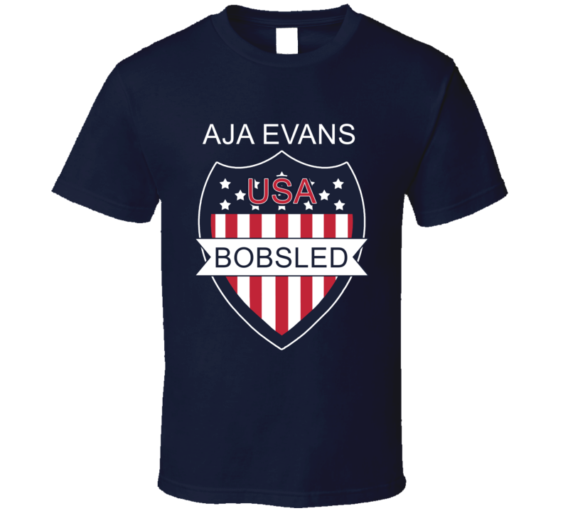 Aja Evans Bobsled Pyeongchang Usa Sports Fan T Shirt