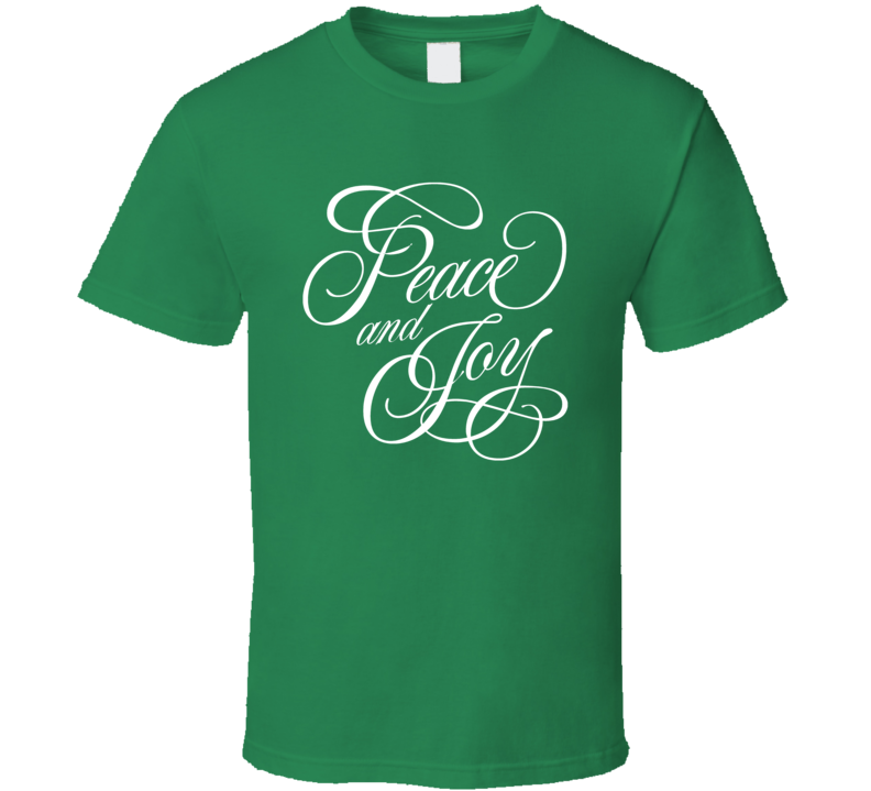 Peace And Joy Christmas Blessing T Shirt