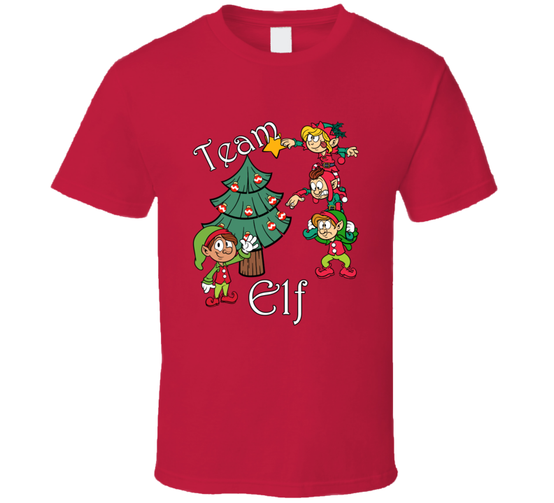 Team Elf Tree Decorating Christmas T Shirt