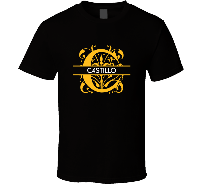 Castillo Family Surname Monogram T Shirt