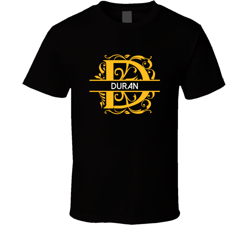Duran Family Surname Monogram T Shirt