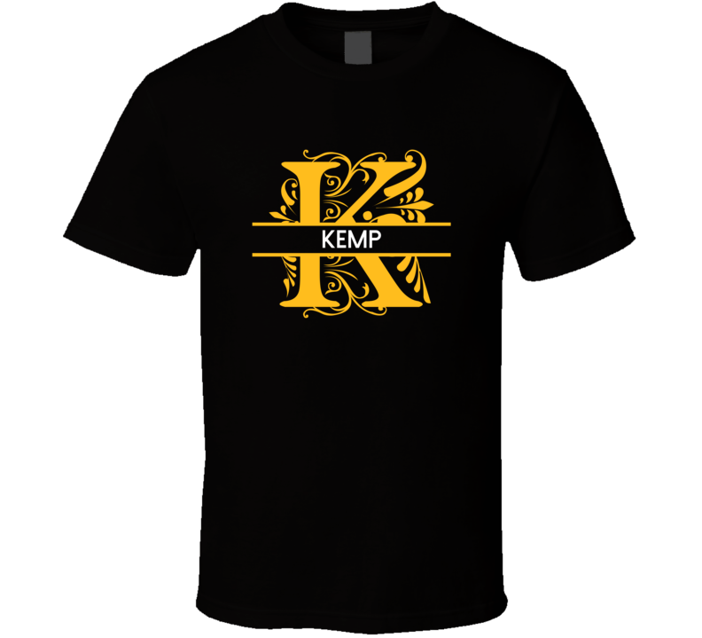 Kemp Family Surname Monogram T Shirt
