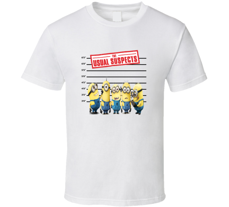 Minions The Usual Suspects Funny Fan T Shirt Minions The Usual Suspects Funny Fan T Shirt