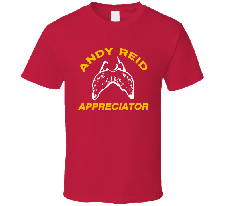 Andy Reid Appreciator  Moustache Kansas City Football Fan T Shirt