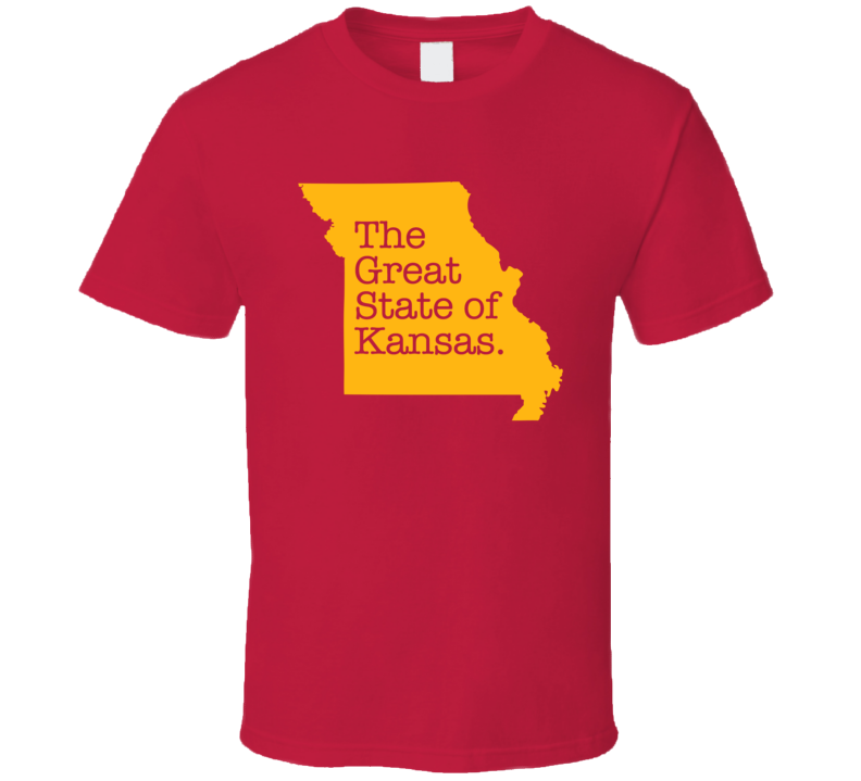 The Great State Of Kansas Missouri Outline Trump Tweet Football Fan T Shirt The Great State Of Kansas Missouri Outline Trump Tweet Football Fan T Shirt