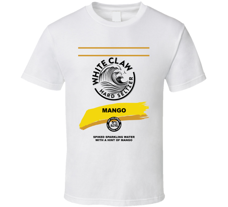 White Claw Mango Hard Seltzer Halloween Group Costume T Shirt White Claw Mango Hard Seltzer Halloween Group Costume T Shirt