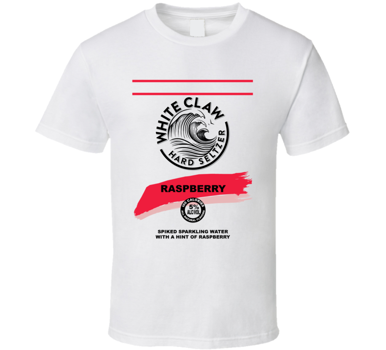 White Claw Raspberry Hard Seltzer Halloween Group Costume T Shirt White Claw Raspberry Hard Seltzer Halloween Group Costume T Shirt