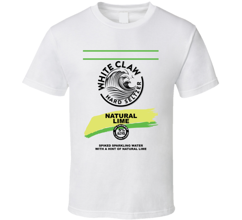 White Claw Natural Lime Hard Seltzer Halloween Group Costume T Shirt White Claw Natural Lime Hard Seltzer Halloween Group Costume T Shirt