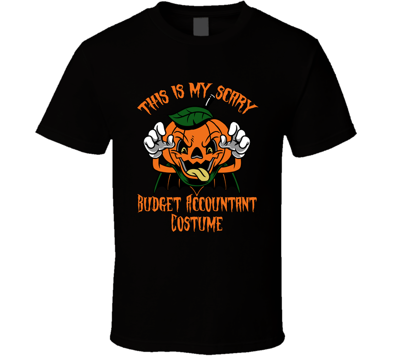 Scary Budget Accountant Halloween Costume Funny T Shirt