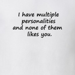 I Have Multiple Personalities And None Of Them Likes You Funny T shirt 17859978