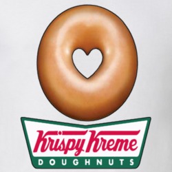 Krispy Kreme Love Heart Doughnut Hole T shirt 22529625