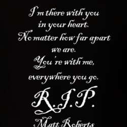 Matt Roberts RIP Every Time You Go Lyrics Fan T shirt 23920708