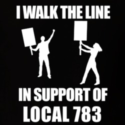 Local 783 I Walk The Line In Support Of Local 783 T shirt 24408844