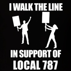 Local 787 I Walk The Line In Support Of Local 787 T shirt 24408852