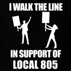 Local 805 I Walk The Line In Support Of Local 805 T shirt 24408879