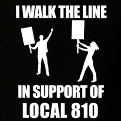 Local 810 I Walk The Line In Support Of Local 810 T shirt 24408881