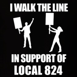Local 824 I Walk The Line In Support Of Local 824 T shirt 24408889