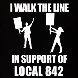 Local 842 I Walk The Line In Support Of Local 842 T shirt 24408916