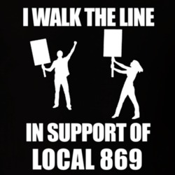 Local 869 I Walk The Line In Support Of Local 869 T shirt 24408936