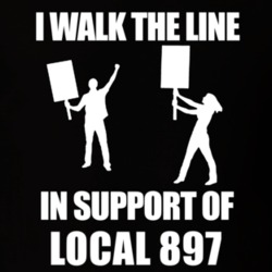 Local 897 I Walk The Line In Support Of Local 897 T shirt 24408963