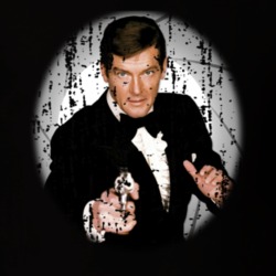 Roger Moore As James Bond Distressed Fan T shirt 30469090