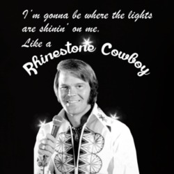 Glen Campbell Rhinestone Cowboy Lyrics Country Music Fan T shirt 30988083