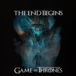 Viserion Dragon Whitewalker The End Begins G Of T Fan T shirt 31134965