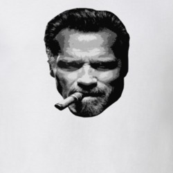 Arnold Schwarzenegger Smoking A Stogie Fan T shirt 33123983